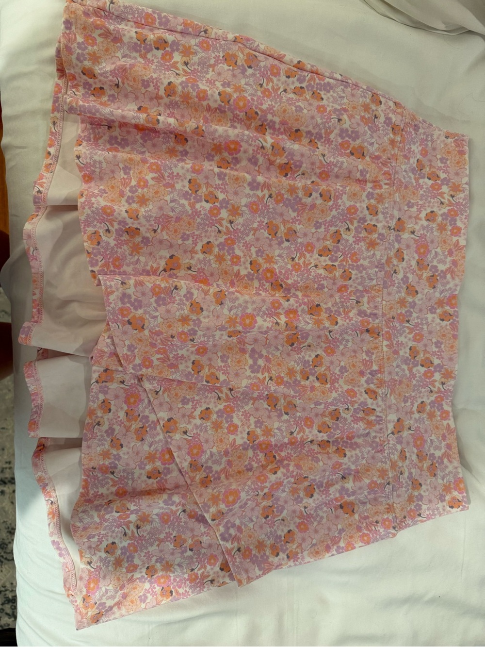 JoyLab Pink and Orange Floral Mini Skirt